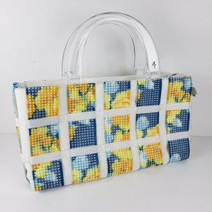 Alma Tomutti Handbag Floral Weave Made in Italy New With Tags